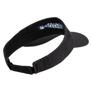 US Air Force Blue Letter Embroidered Cotton Twill Visor - Black OSFM