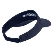 US Air Force Blue Letter Embroidered Cotton Twill Visor - Navy OSFM