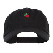 Mini Strawberry Embroidered Low Cap