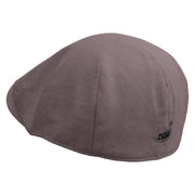 Duck Logo Embroidered Men's Linen Summer Ivy Cap - Charcoal S-M