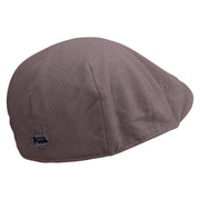 Duck Logo Embroidered Men's Linen Summer Ivy Cap - Charcoal S-M