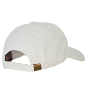 Iowa with Map Outline Embroidered Washed Cotton Twill Cap