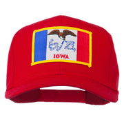 Middle State Iowa Embroidered Patch Cap