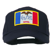 Middle State Iowa Embroidered Patch Cap