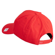 United States Marines Semper Fi Emblem Embroidered 6 Panel Structured Cotton Twill Cap Made in USA - Red OSFM