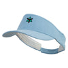 Geometry Star Logo Embroidered Brushed Cotton Sun Visor - Lt-Blue OSFM