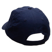 Green and Red Christmas Embroidered Low Profile Dyed Cotton Twill Cap - Navy OSFM