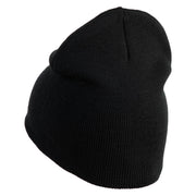 Arizona Sun Embroidered 8 inch Acrylic Short Blank Beanie - Black OSFM