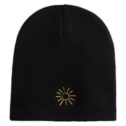 Arizona Sun Embroidered 8 inch Acrylic Short Blank Beanie - Black OSFM