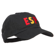 Spain ESP Flag Embroidered Low Profile Cap