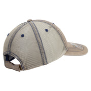 Licensed Star US Army Veteran Military Embroidered Low Profile Special Cotton Mesh Cap - Khaki OSFM