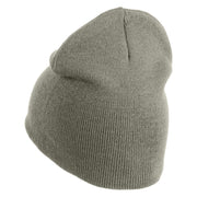 Arizona Sun Embroidered 8 inch Acrylic Short Blank Beanie - Grey OSFM
