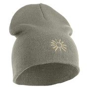 Arizona Sun Embroidered 8 inch Acrylic Short Blank Beanie - Grey OSFM