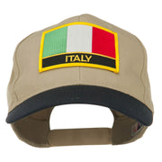 Italy Europe Flag Patched Two Tone High Cap