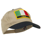 Italy Europe Flag Patched Two Tone High Cap