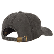 Big Yellow Eyes Embroidered Unstructured Cotton Cap