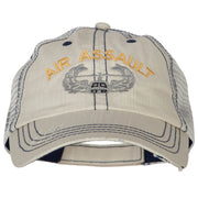 US Army Air Assault Embroidered Low Profile Cotton Mesh Cap