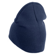 USSF with Delta Symbol Embroidered 8 Inch" Short Beanie - Navy OSFM