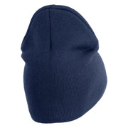 USSF with Delta Symbol Embroidered 8 Inch" Short Beanie - Navy OSFM