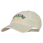 Fishing Papa Embroidered Washed Cotton Twill Cap