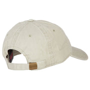 Fishing Papa Embroidered Washed Cotton Twill Cap