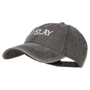 I Slay Embroidered Washed Cap