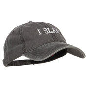 I Slay Embroidered Washed Cap