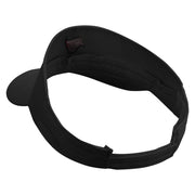 Wild Pirate Flag Embroidered Brushed Cotton Sun Visor - Black OSFM