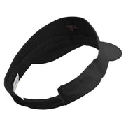 Wild Pirate Flag Embroidered Brushed Cotton Sun Visor - Black OSFM