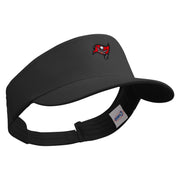 Wild Pirate Flag Embroidered Brushed Cotton Sun Visor - Black OSFM