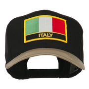 Italy Europe Flag Patched Two Tone High Cap