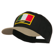 Italy Europe Flag Patched Two Tone High Cap