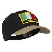 Italy Europe Flag Patched Two Tone High Cap