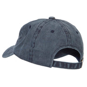 Big Yellow Eyes Embroidered Unstructured Cotton Cap