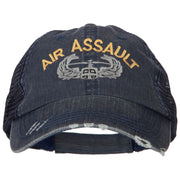 US Army Air Assault Embroidered Low Profile Cotton Mesh Cap