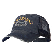 US Army Air Assault Embroidered Low Profile Cotton Mesh Cap