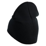 USSF with Delta Symbol Embroidered 8 Inch" Short Beanie - Black OSFM