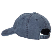 Fishing Papa Embroidered Washed Cotton Twill Cap