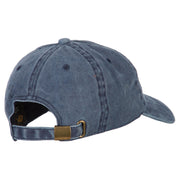 Fishing Papa Embroidered Washed Cotton Twill Cap