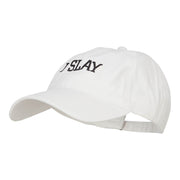 I Slay Embroidered Washed Cap