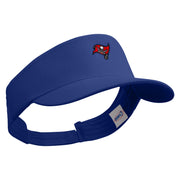 Wild Pirate Flag Embroidered Brushed Cotton Sun Visor - Royal OSFM