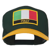 Italy Europe Flag Patched Two Tone High Cap