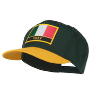 Italy Europe Flag Patched Two Tone High Cap