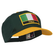 Italy Europe Flag Patched Two Tone High Cap