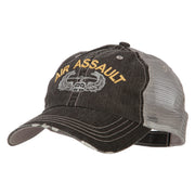 US Army Air Assault Embroidered Low Profile Cotton Mesh Cap