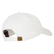 Fishing Papa Embroidered Washed Cotton Twill Cap