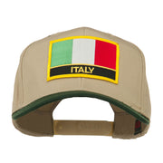 Italy Europe Flag Patched Two Tone High Cap