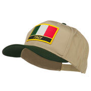 Italy Europe Flag Patched Two Tone High Cap