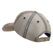 Licensed Air Assault Veteran Embroidered Low Profile Special Cotton Mesh Cap - Khaki OSFM