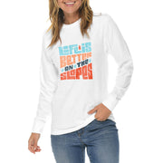 Better On The Slopes Graphic Long Sleeve Crewneck Tee